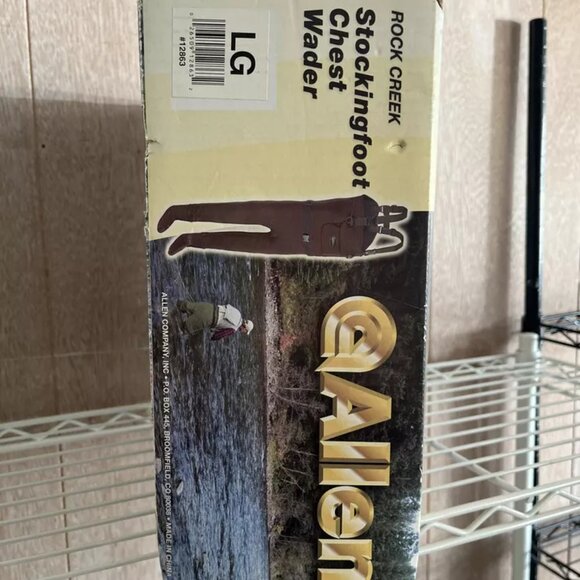 Allen Rock Creek Stockingfoot Neoprene Chest Waders Large Wader Fishing New - Picture 2 of 6